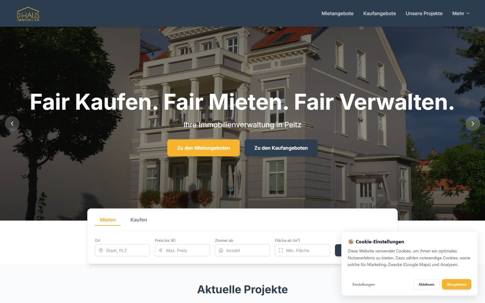 d-haus.net Live-Vorschau
